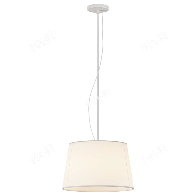 Modern Warm Pendant Light Fixture 3D model image 1