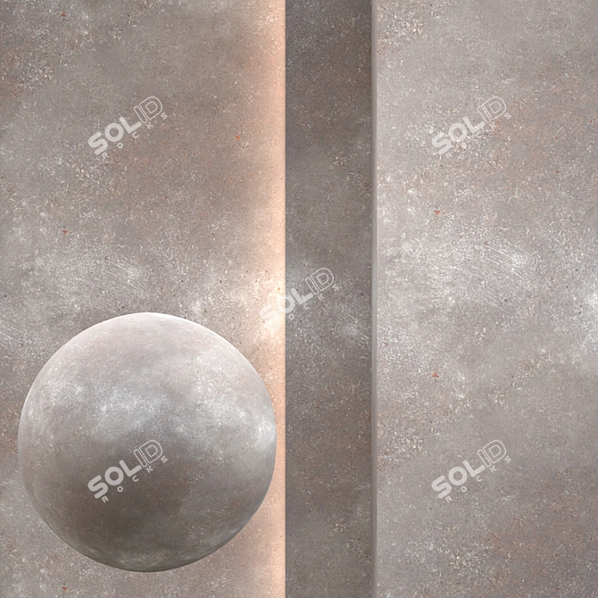 Concrete 4096 Seamless Texture Kit 3D model image 1