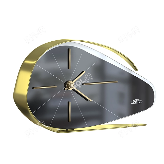 Vintage Table Clock by PRIM 3D model image 1