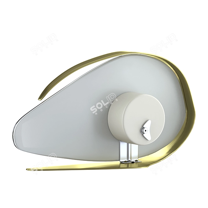 Vintage Table Clock by PRIM 3D model image 3