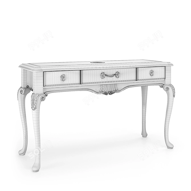 Handcrafted Console Nika High 3D model image 3