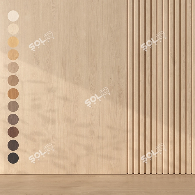 Seamless Oak Texture Pack 3D model image 1