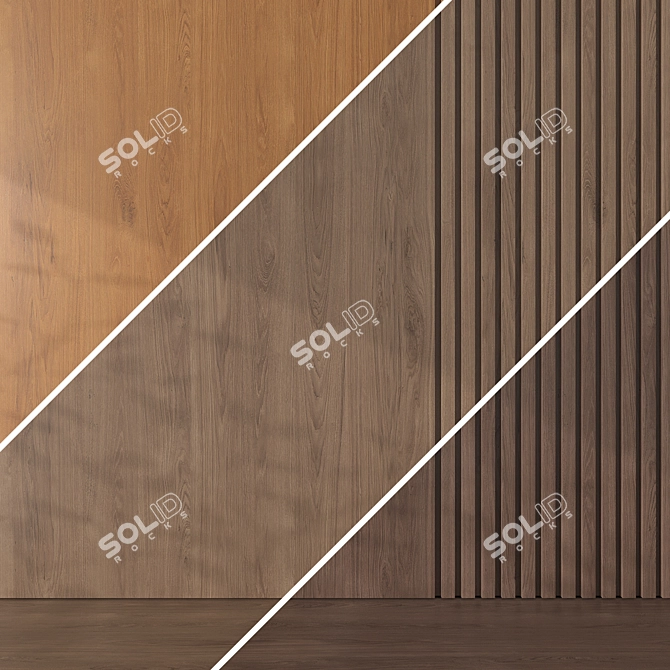 Seamless Oak Texture Pack 3D model image 4