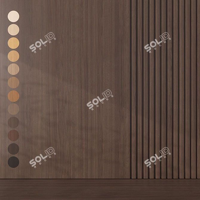 Oak Textures Bundle 058 3D model image 1