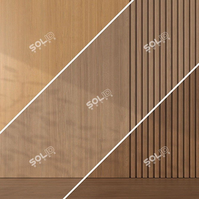 Oak Textures Bundle 058 3D model image 3