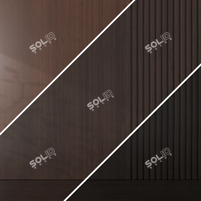 Oak Textures Bundle 058 3D model image 5