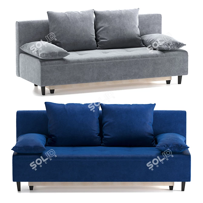 Asko Tomas Velutto Sofa Bed 3D model image 2