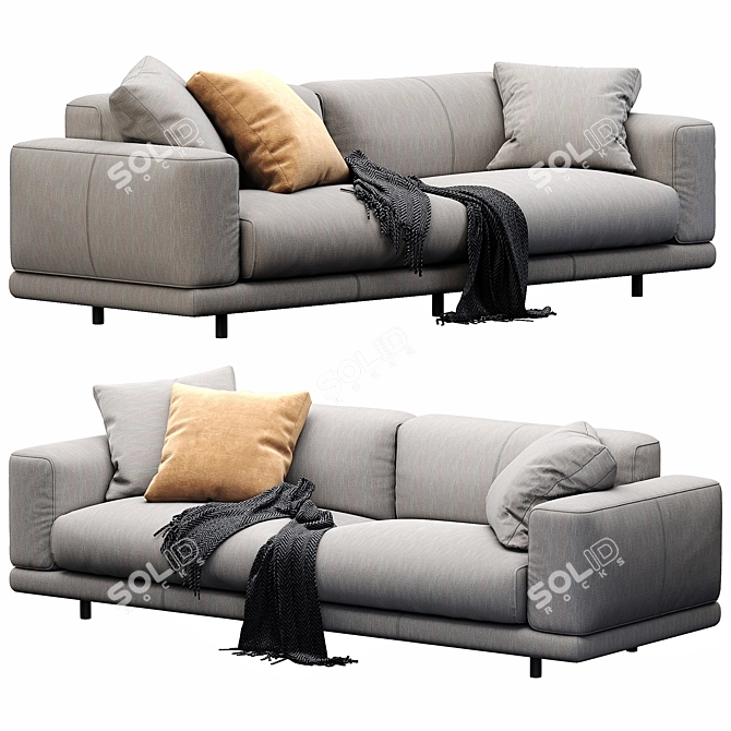 Modern Italian Sofa 3D Model 3D model image 6