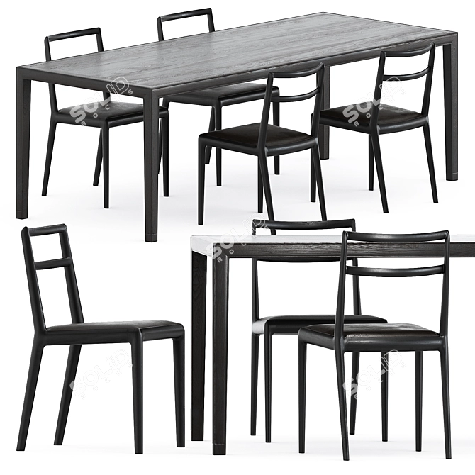 Minimalist Furniture Set by Timeandstyle 3D model image 1