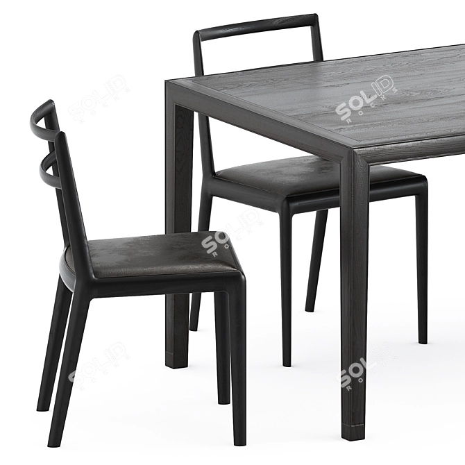 Minimalist Furniture Set by Timeandstyle 3D model image 2