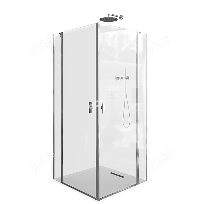 Translated Description:
In the directory: options for Radaway shower enclosures, with Vray and Corona renders, UV mapping for excellent visuals.

Rad 3D model image 4