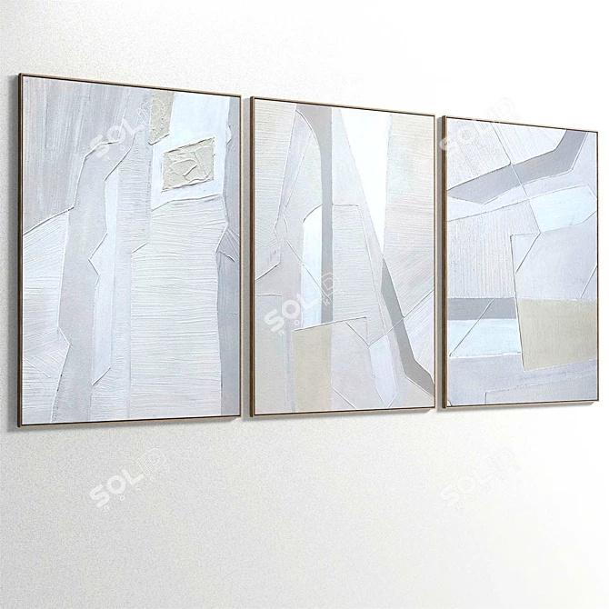  Abstract Art Set Trio 3D 3D model image 2