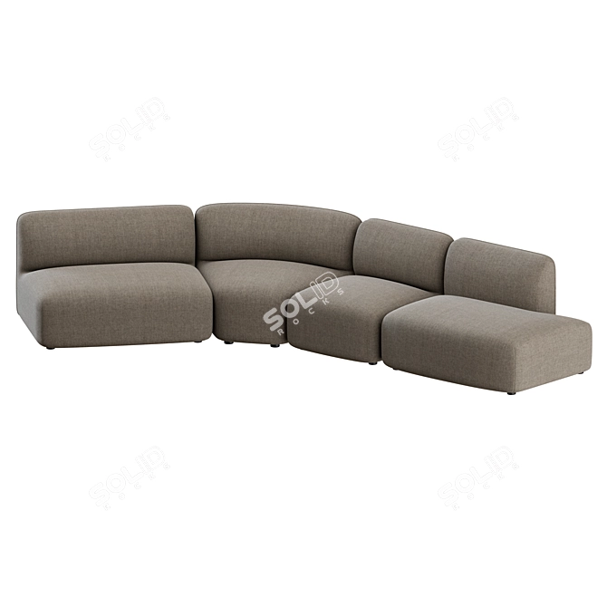 Wendelbo Panorama Curved Sofa 01 3D model image 5