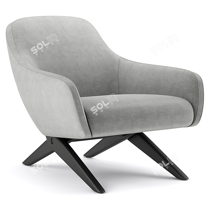 Modern Marlon Chair for V-Ray 3D model image 1