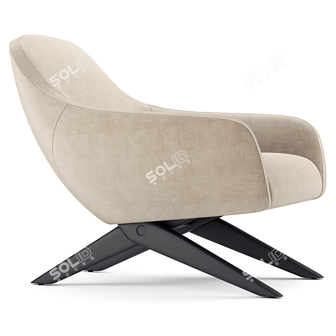 Modern Marlon Chair for V-Ray 3D model image 2