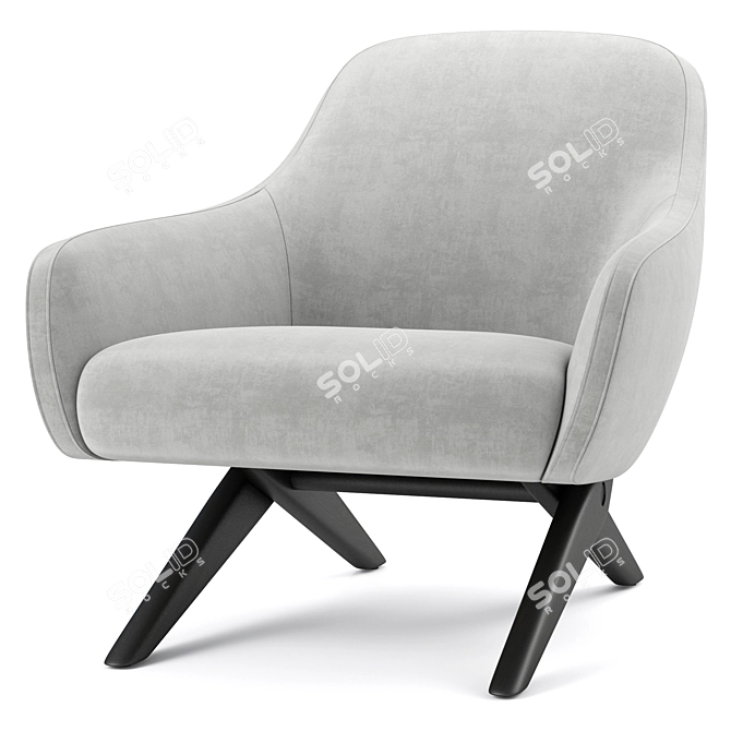 Modern Marlon Chair for V-Ray 3D model image 5