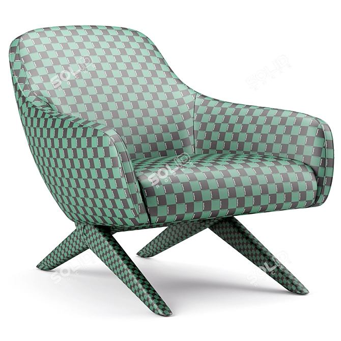 Modern Marlon Chair for V-Ray 3D model image 6