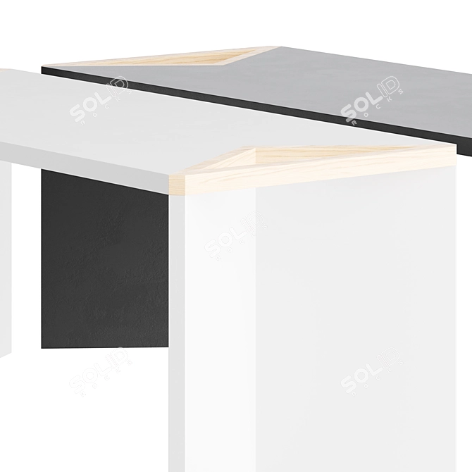 Minimalist Y-TABLE by Furniture 3D model image 2