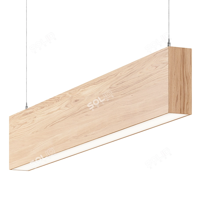 Minimalist Line Lamp byfurniture 3D model image 2