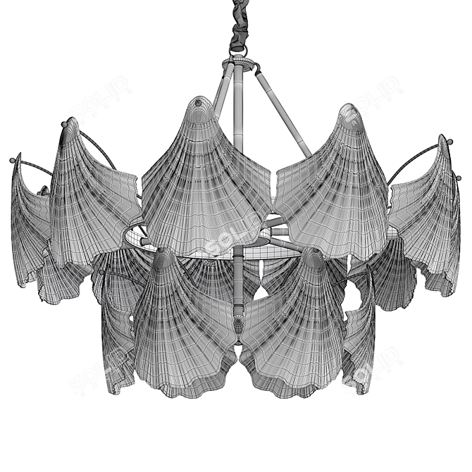 Sleek Modern Stefani Design Lamp 3D model image 2