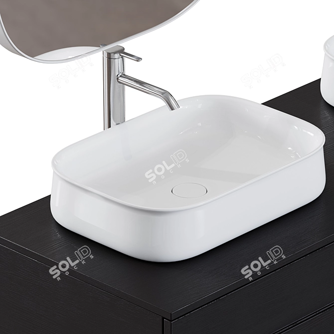 Duravit ZENCHA Set & Mixer 3D model image 4