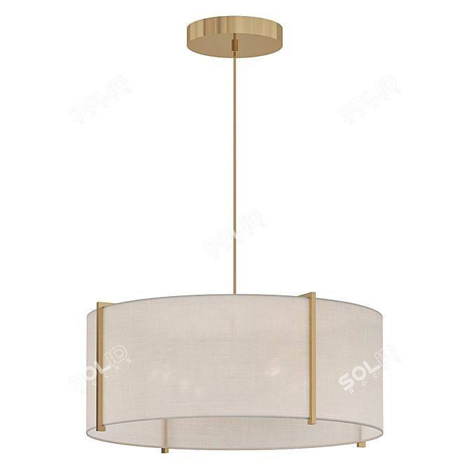 SUNBURST Pendant Light Fixture 3D model image 1