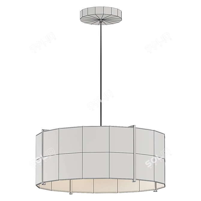 SUNBURST Pendant Light Fixture 3D model image 2