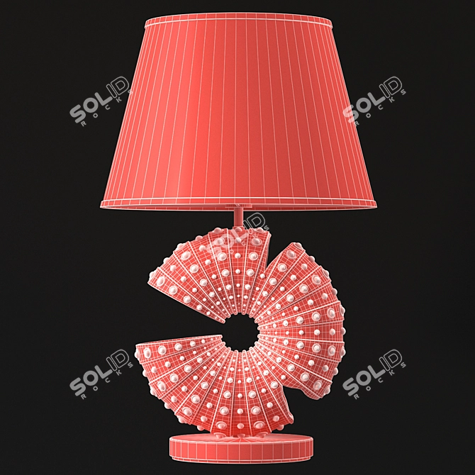 Elegant Nautilus Pendant Light Fixure 3D model image 4