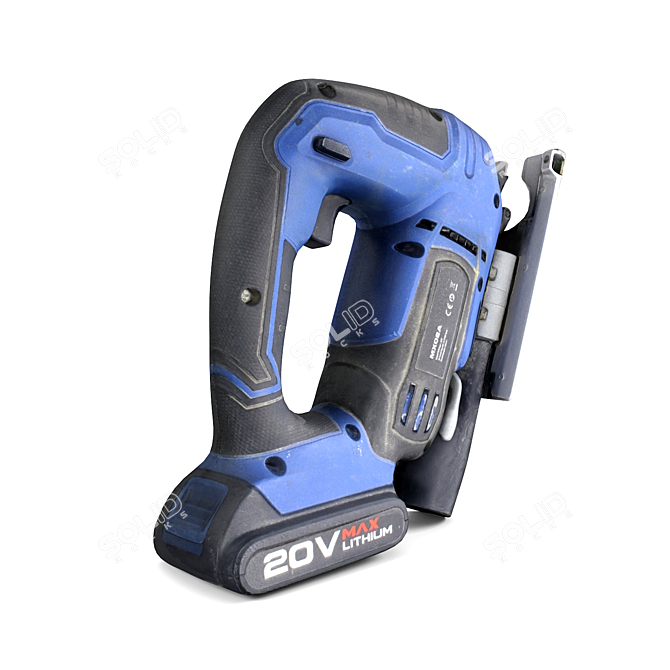 Cordless Jigsaw Set - Dual Textures 3D model image 3