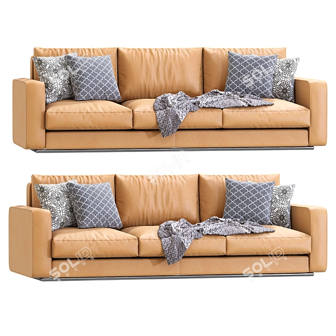Modern Modular Reversi Sofa Design 3D model image 3