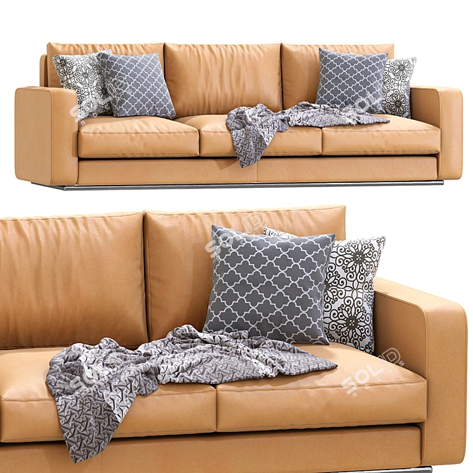 Modern Modular Reversi Sofa Design 3D model image 4