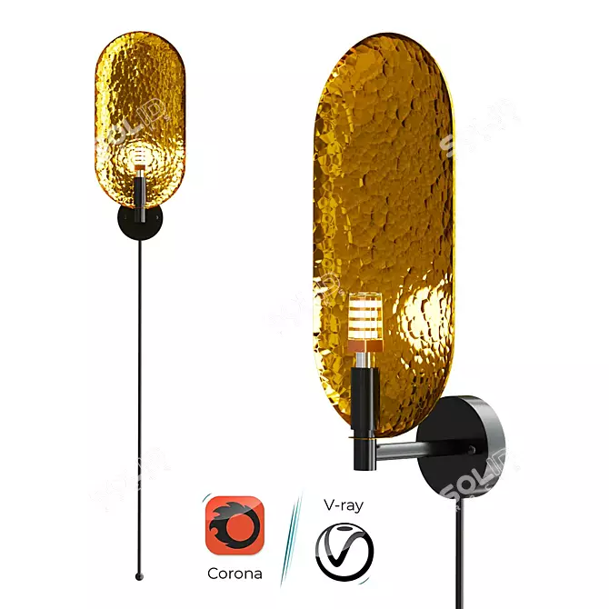 Contemporary Design Lamp HARVEY 3D model image 1