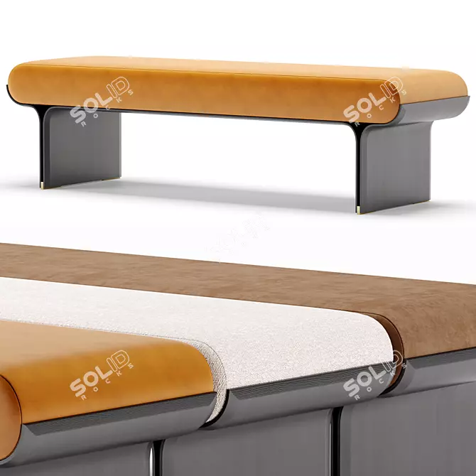  Galotti&Radice Stami Indoor Bench 3D model image 1