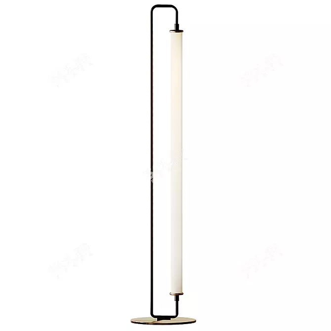  Modern Metal LED Floor Lamp 3D model image 1