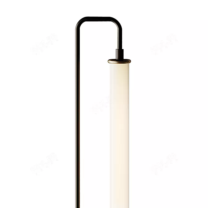  Modern Metal LED Floor Lamp 3D model image 2