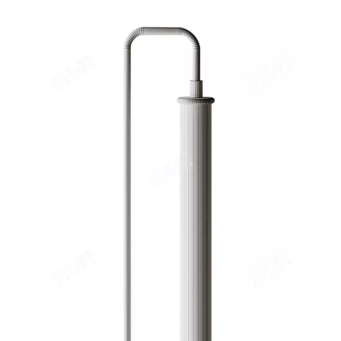  Modern Metal LED Floor Lamp 3D model image 4