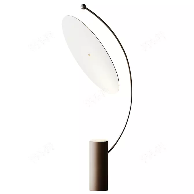 Elegant Geneva Floor Lighting 3D model image 1