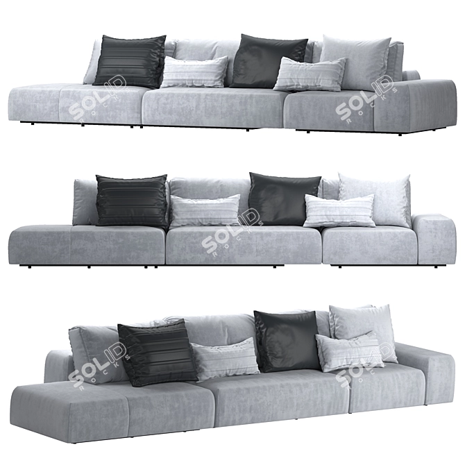 Modular Monsieur Sofa in 3D 3D model image 2
