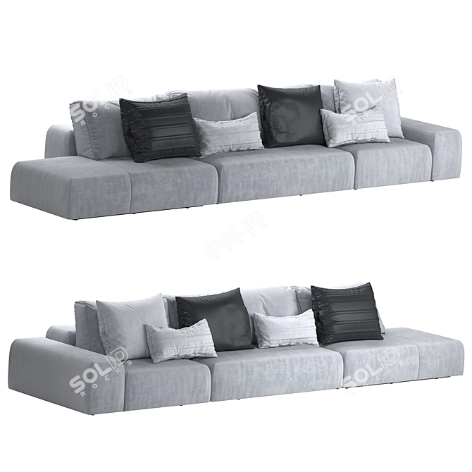 Modular Monsieur Sofa in 3D 3D model image 3