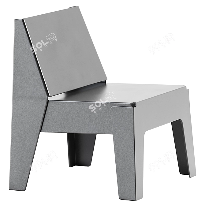 Luxury Comfort Armchair. 3D model image 2