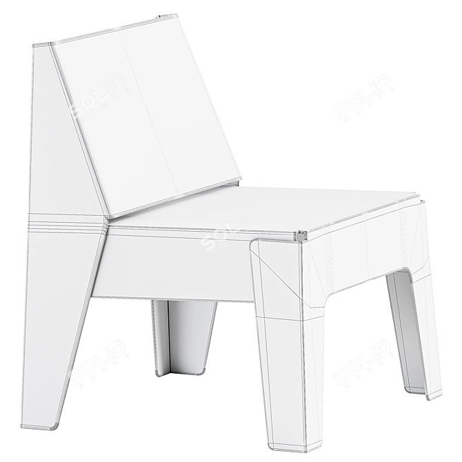 Luxury Comfort Armchair. 3D model image 3