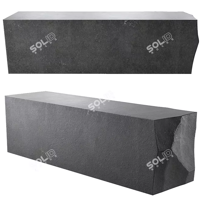 Natural Stone Island Table 3D model image 2