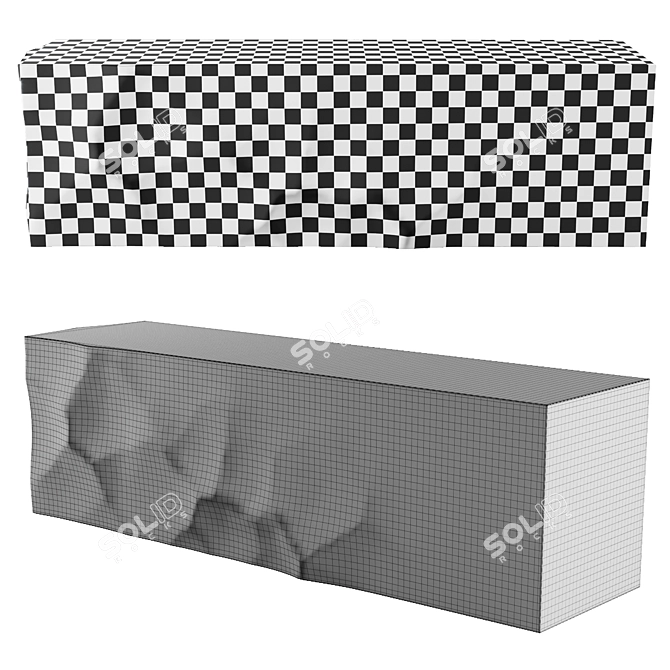 Natural Stone Island Table 3D model image 3