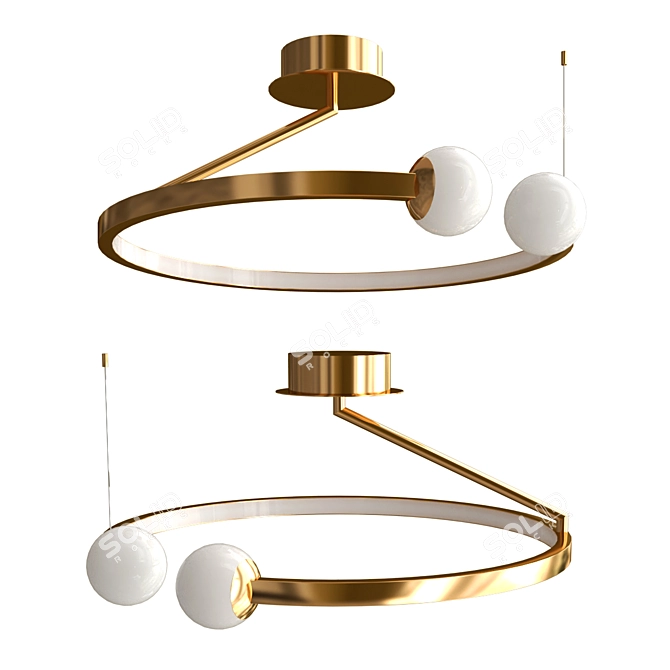 BEGGA Design Lamp Ø 50 cm 3D model image 1