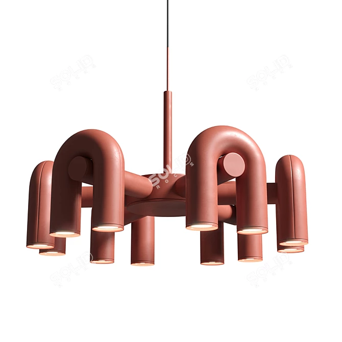 Modern Cirkus Chandelier Large 3D model image 1