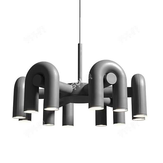 Modern Cirkus Chandelier Large 3D model image 3