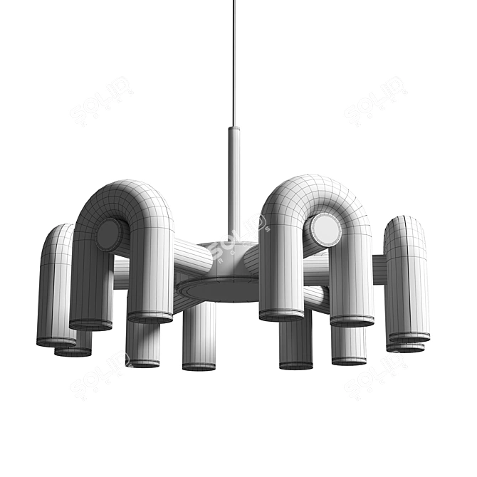 Modern Cirkus Chandelier Large 3D model image 5