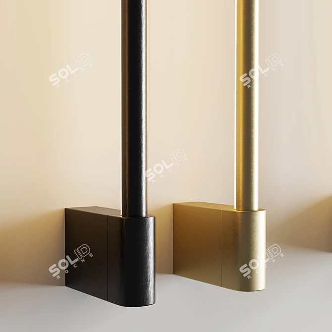 Minimalist Scan Wall Light 3D model image 4