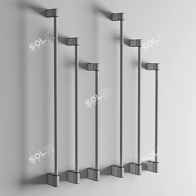 Minimalist Scan Wall Light 3D model image 5