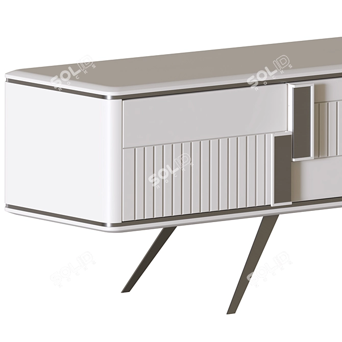 Sleek Modern Pablo TV Unit 3D model image 2